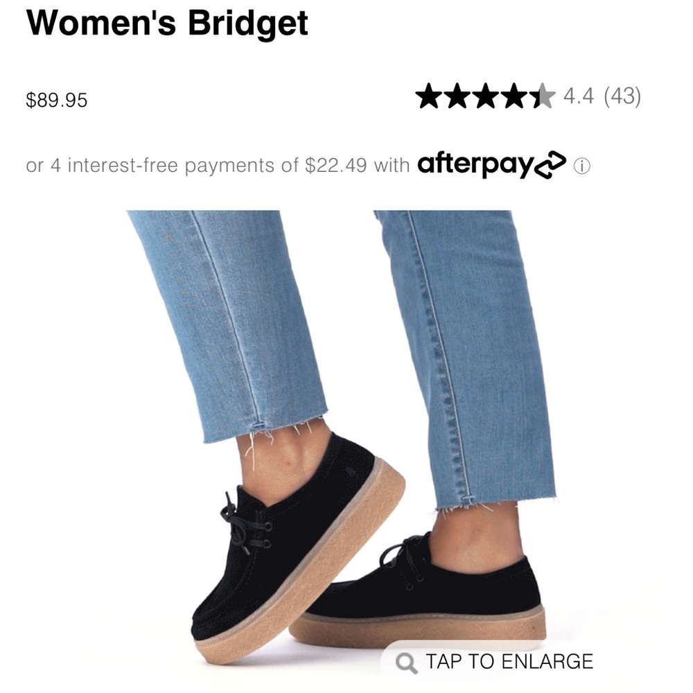 Women’s Black Platform Bridget Hush Puppies
